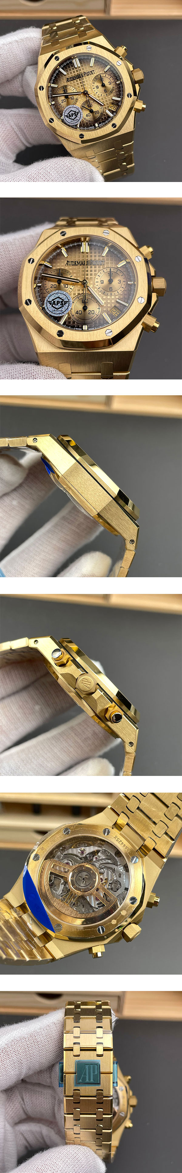 【APS製 多機能腕時計】オーデマ・ピゲコピー時計 26240BA.OO.1320BA.02 ロイヤルオーク クロノグラフ 41mm 動作良好